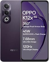 Oppo K12x 5G with 45W SUPERVOOC Charger in-The-Box (Midnight Voilet, 128 GB) (6 GB RAM)