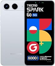 Spark GO 5G (Sky Blue, 4GB+128GB) | India’s lightest 6000mAh Phone | Up to Double 5G Speed* | No Network Communication | Ella AI with Indian Languages Support* | IP64