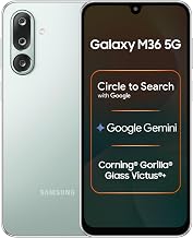 Samsung Galaxy M36 5G (Serene Green, 6 GB RAM, 128 GB Storage)| Circle to Search| Google Gemini| Corning Gorilla Glass Victus+| 7.7mm Slim| AI Enhanced 50 MP OIS Triple Camera| Unmatched Nightography