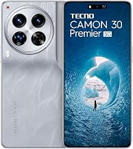 Tecno CAMON 30 Premier 5G (Snowy Silver, 12GB+512GB) | 50 MP Camera | 6.77" LTPO AMOLED Display | MediaTek Dimensity 8200 | 5000mAh Battary + 70W Charger| PolarAce Image Processor