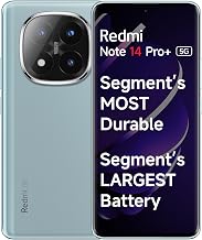 Redmi Note 14 Pro+ 5G Spectre Blue 12GB RAM 512GB Storage| 50 MP Triple Camera with Telephoto | Corning Gorilla Glass Victus 2 | IP 68 | SD 7s Gen 3